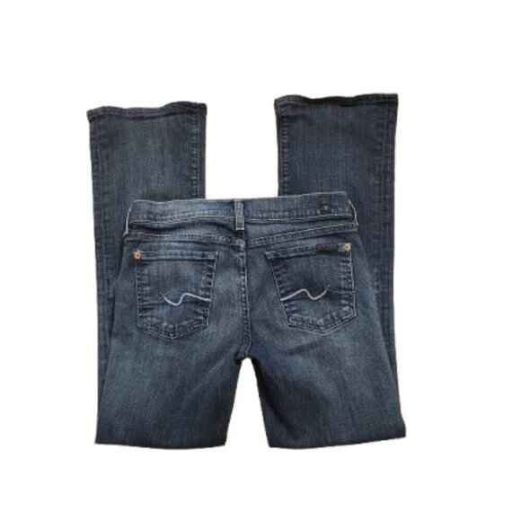 7 For All Mankind Low Rise Bootcut Jeans - Picture 3 of 5